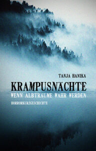 Buchcover von Krampusnächte: Nebellandschaft und Bäume